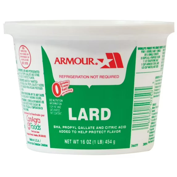 Armour Manteca (Lard) 1 LB