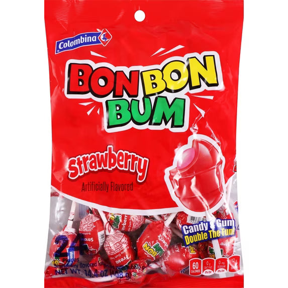 Bonbonbum Fresa Intensa 16.80 Oz - 456 Gr Pack de