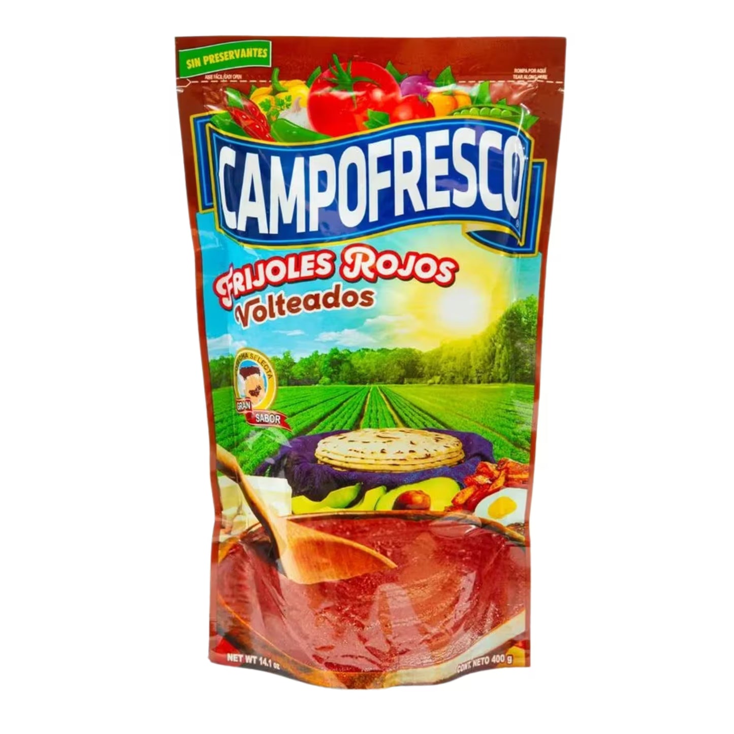 Campo Fresco Frijol Rojo Refrito 400gr