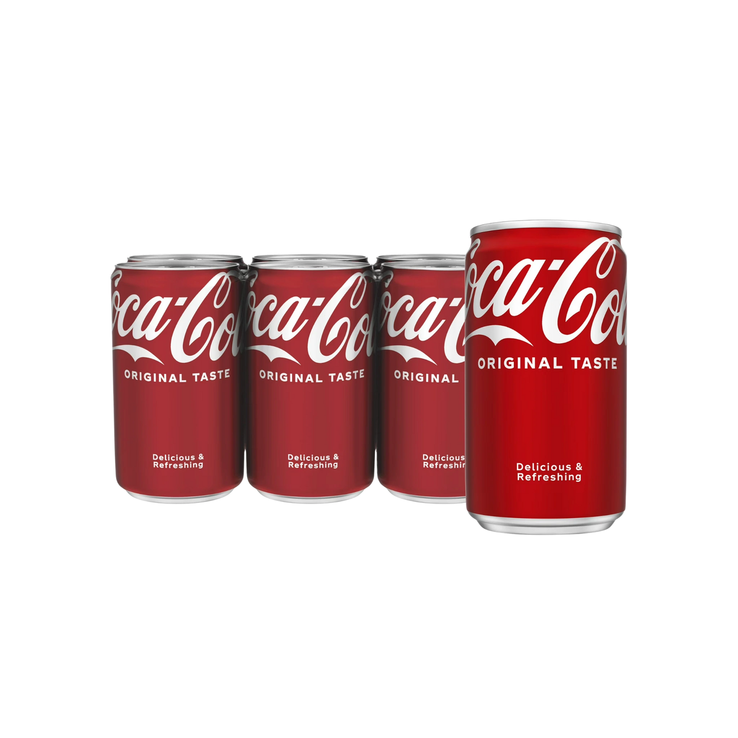 Coca-Cola Soda Pop Mini Cans, 7.5 fl oz, 6 Pack