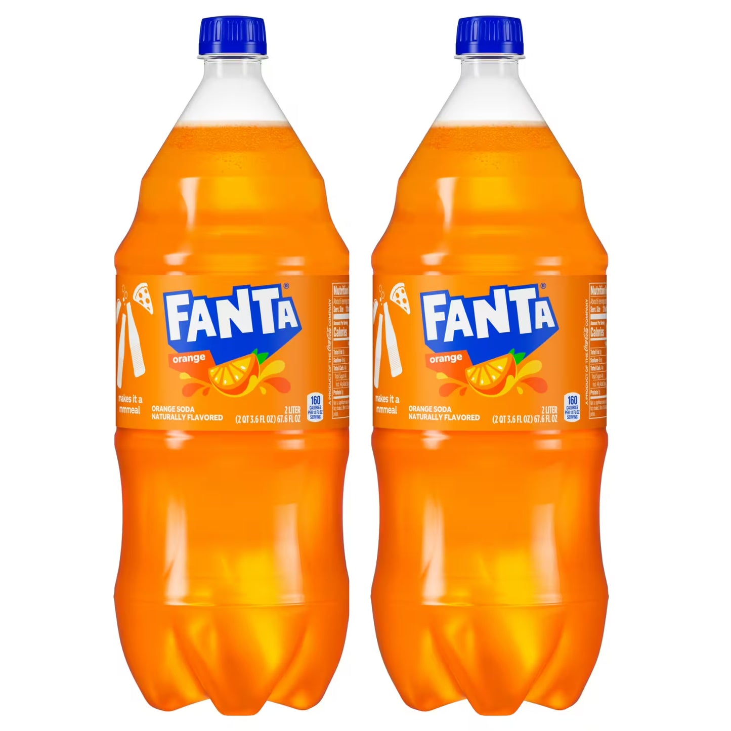 2-Pack Fanta Orange, 2 Liter