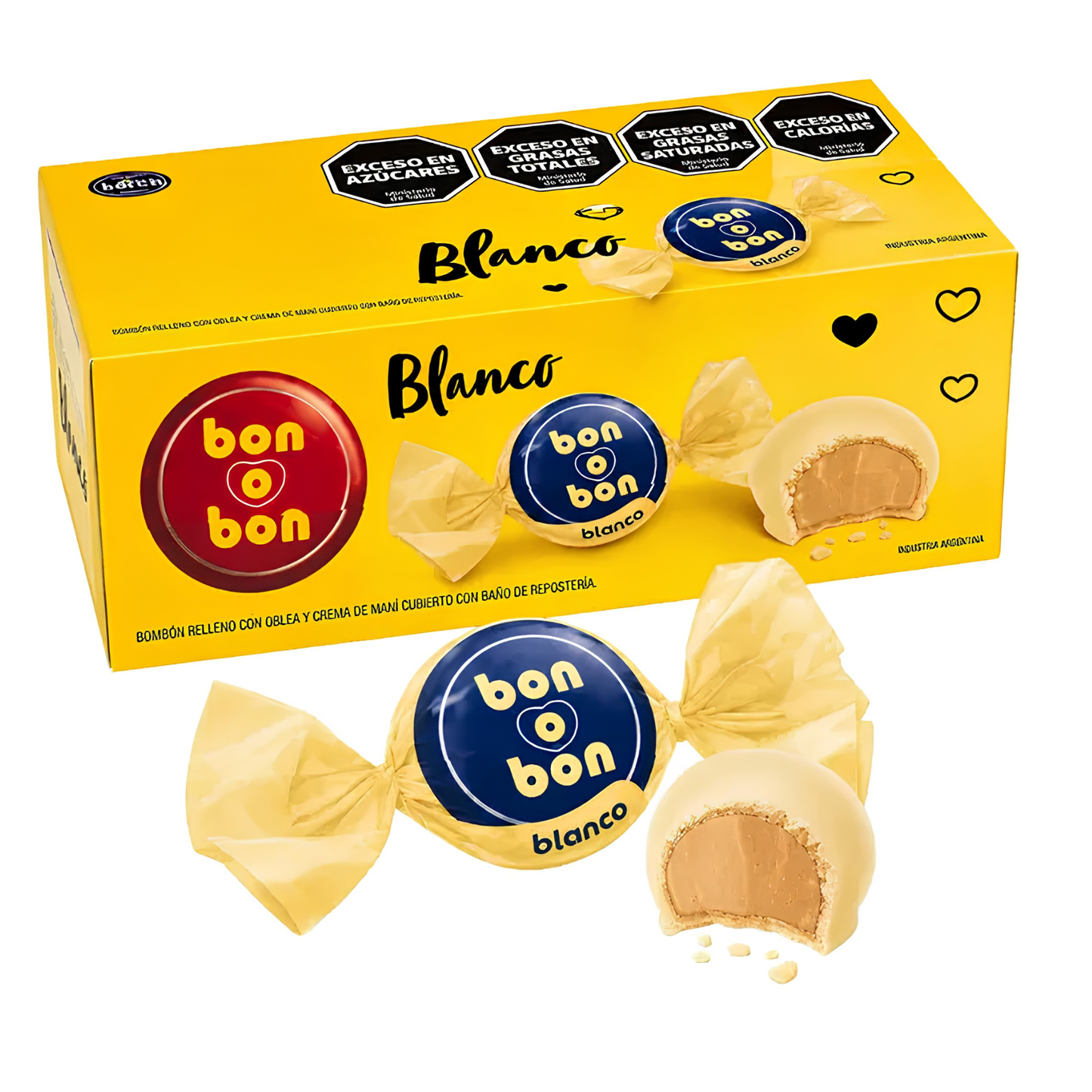 Arcor Bon o Bon Chocolate Blanco 15.87oz