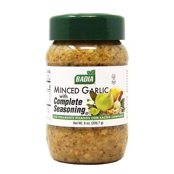 Badia minced garlic with complete seasoning