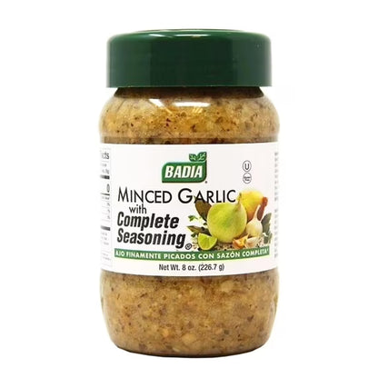Badia minced garlic with complete seasoning