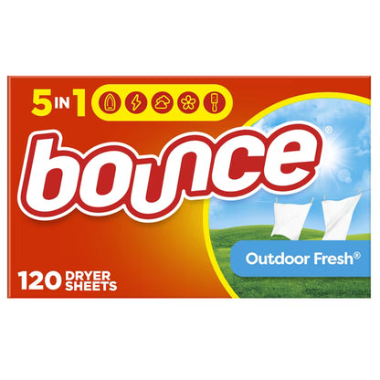 Bounce Dryer Sheets Outdoor Fresh 120ct