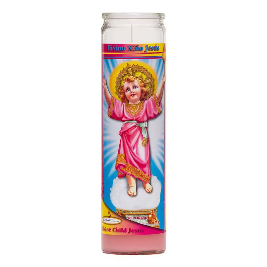Brilux Divino Nino Jesus Candle 8"