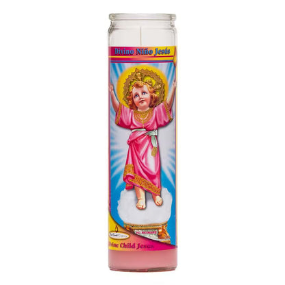 Brilux Divino Nino Jesus Candle 8"