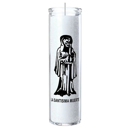Brilux Santa Muerte (White) Candle 8"