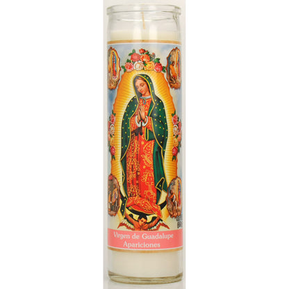 Brilux Virgen of Guadalupe Candle 8"