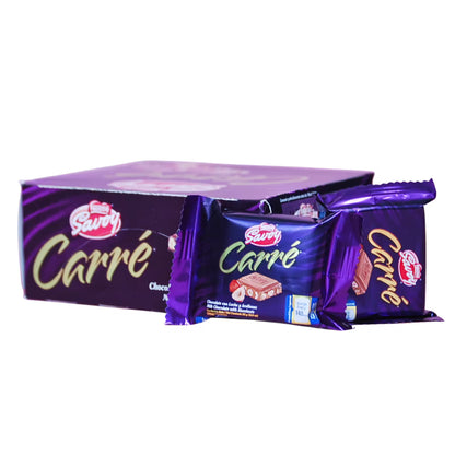 CARRE CHOCOLATE DISPLAY 25gr
