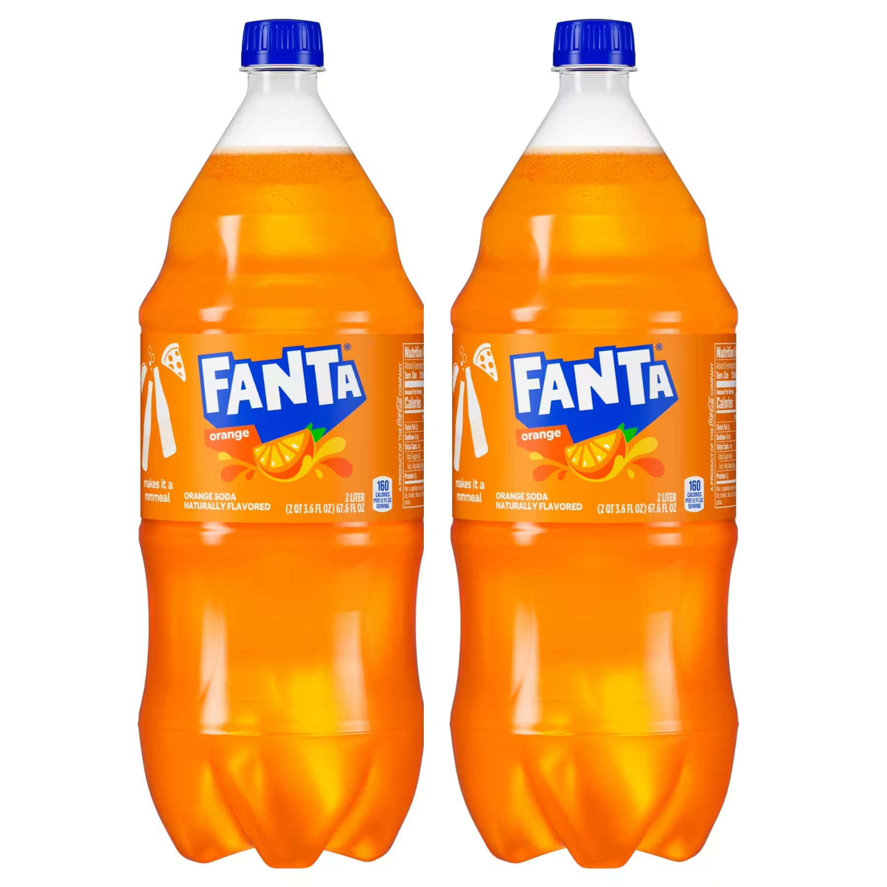 2-Pack Fanta Orange, 2 Liter
